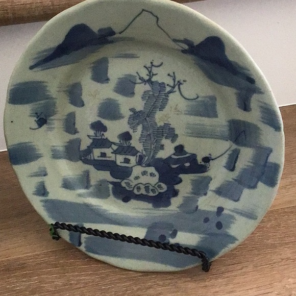 2 Antique Chinese Plates/bowls- Underglaze Blue Character -Lot of two - Picture 15 of 16